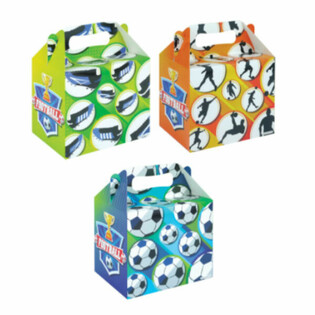 MENU BOX - FOOTBALL - 14 x 9.5 x 18 Cm (24pcs)