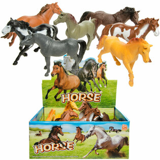 Assorted Toy Horses in Display (12 pcs)