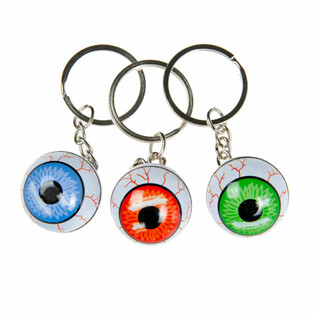 Metal Eyeball Keychains (48 pcs)