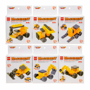 BRICKS BUILDING BLOCKS - CONSTRUCTION VEHICLES (12 St.)