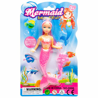 MERMAID Mermaid Doll on Card (12 pcs)