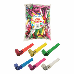 ROLL-OUT PARTY HORNS - MIXED COLORS (144 pcs)