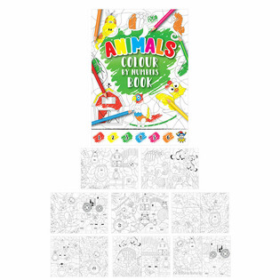 Coloring Book Color by Number - Animals (48 pcs)
