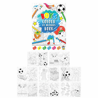 Color by Number Activity Book - Boys (Pack of 48)