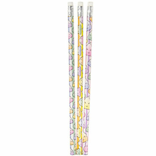 Neon 'Poop' Pencils with Eraser (12-Pack)