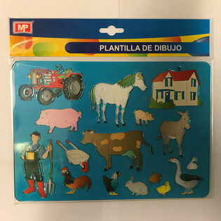 DRAWING STENCIL – FARM (12 pcs)
