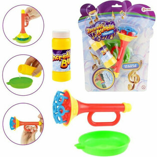 Bubble Blowing Trumpet on Card (12 pcs)
