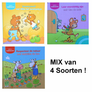 Educational Children's Book Mix - Learning to Live Together (12 pcs)