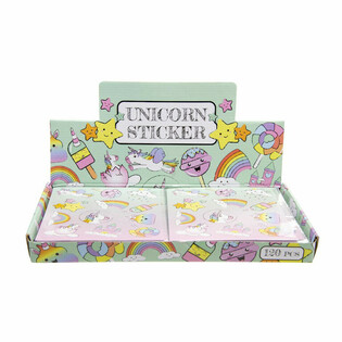 Unicorn Fun Stickers Display (120 pcs)