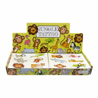 FUN TATTOOS – MODEL: JUNGLE ANIMALS (96 pcs.)