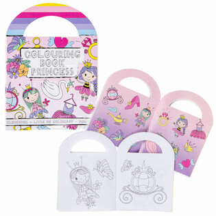 Princess Coloring Books with Stickers (48 pcs)