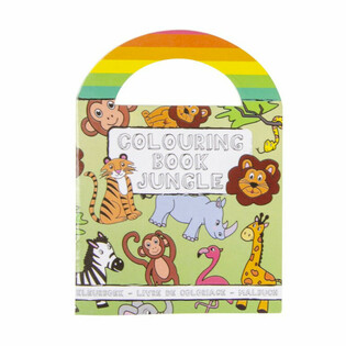 Small Jungle Animal Coloring Books with Stickers (48 Pcs)
