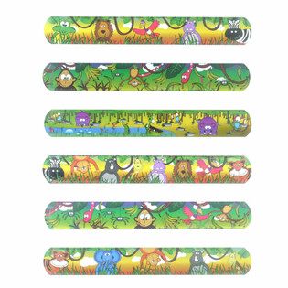 Jungle Animal Snap Bracelets (120 pcs)