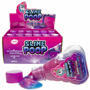 UNICORN POOP SLIME IN BOTTLE IN DISPLAY (12 pcs.)