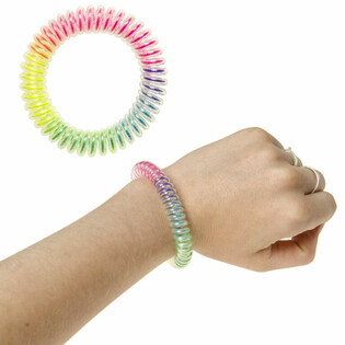 Elastic Rainbow Kids Bracelets (48 Pcs)