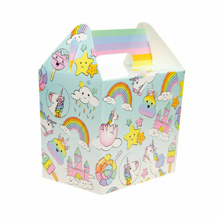 Kids Menu Box / Party Favor Box Unicorn 14x10x17 cm (12 pcs)