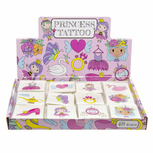 Princess Fun Tattoos - 48-Pack Display