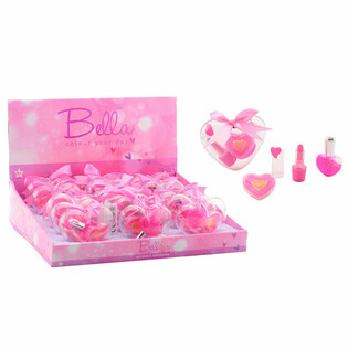 3-Piece Bella Kids Makeup Set in Heart Shape in Display (18 pcs)