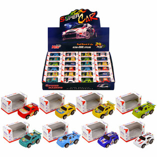 Mini Pull Back Cars in Giftbox - Display (24 pcs)