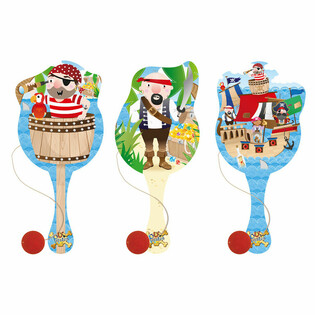 Pirate Paddle Ball Game (12 Pcs)