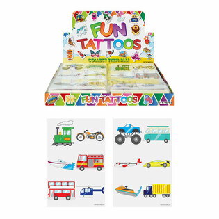 Fun Tattoos - Model: Vehicles in Display (96 pcs)