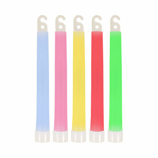 GLOW STICK BREAKLIGHT - 15CM WITH LANYARD - MIXED COLORS (Pack of 25)