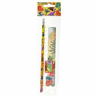 4-PIECE STATIONERY SET - DINOSAUR (24 pcs)