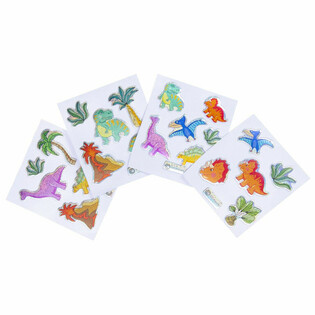 GLITTER STICKERS - MODEL: DINOSAUR (100 pcs)