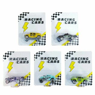 Set of 12 Pull Back Race Cars on Display Card