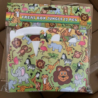 Jungle Animals Party Favor Boxes (12 pcs)
