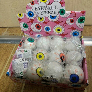 Squeeze Eyeball Squeeze Balls in Display (12 pieces)