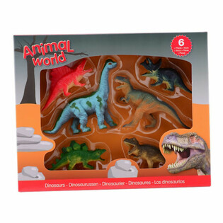 ANIMAL WORLD - Dinosaur Play Set (6 Figures)