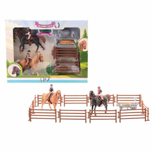 MY LOVELY HORSE - XL - 2x Toy Horse with Large Riding Stable - In Gift Box (1 pc.)