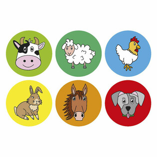 Plush Farm Animals - Diameter 10 cm (48 pcs)