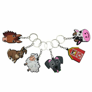 Farm Animal Keychains (Assorted, 48 pcs)