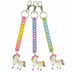 UNICORN SPIRAL KEYCHAINS (24 pcs)