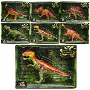 Dinosaur Play Figures - Luxury Gift Box - Mixed Types (Set of 6)