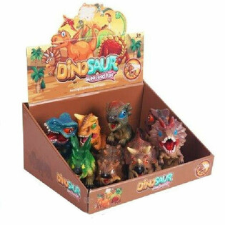 SOUND-MAKING DINOSAUR FIGURES IN DISPLAY (8 pcs)