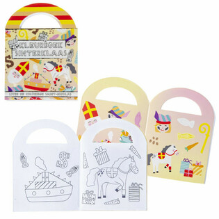 SMALL - SINTERKLAAS - COLORING BOOKS WITH STICKERS (48 pcs.)