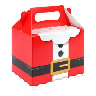 Christmas Santa Claus Menubox - 14 x 9.5 x 18 Cm. (12 pcs)