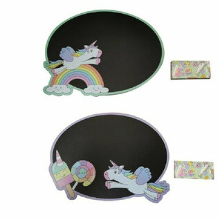 Unicorn Chalkboard with Chalk (Display of 24)