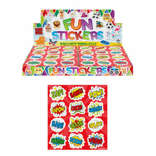 Fun Stickers: Comic Signs Display (120 Pcs)