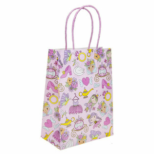 Princess Paper Gift Bags - 16x9x22 cm (12 Pcs)