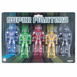 SUPER FIGHTERS - 5 ACTION FIGURES ON CARD (6 pcs.)