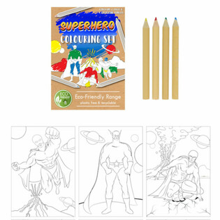 ECO FRIENDLY - SUPER HERO DRAWING SET (25 Pcs)