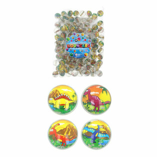 Mixed Dinosaur Bouncy Balls Ø3.3cm (100 pcs)
