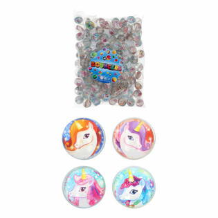 Unicorn Bouncy Balls Mix Ø3.3 cm (100 pcs)