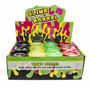 COLORED SLIME IN BARREL ON DISPLAY (12 pcs.)