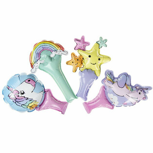 Self-Inflating Unicorn Hand Balloons (48 pcs)