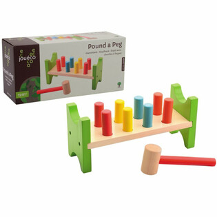 JOUECO - WOODEN HAMMER BENCH - Suitable for children from: 12 Months (1st.)